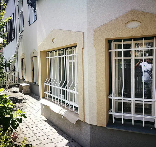 gestrichene Fassade