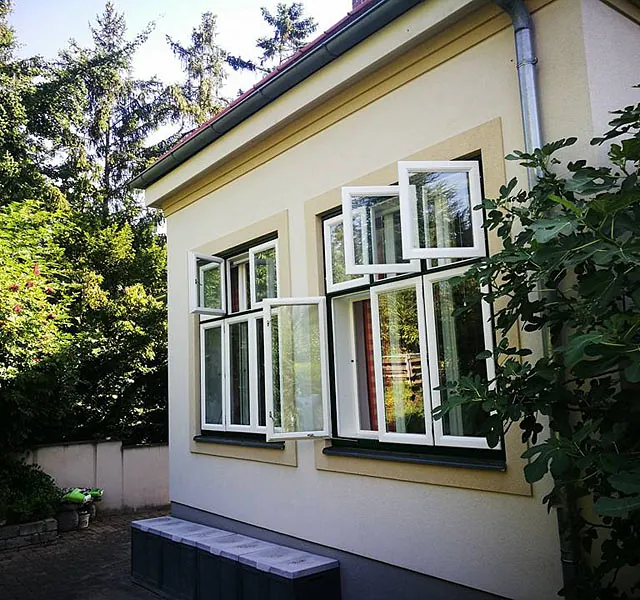 Fassade nach Malerarbeiten